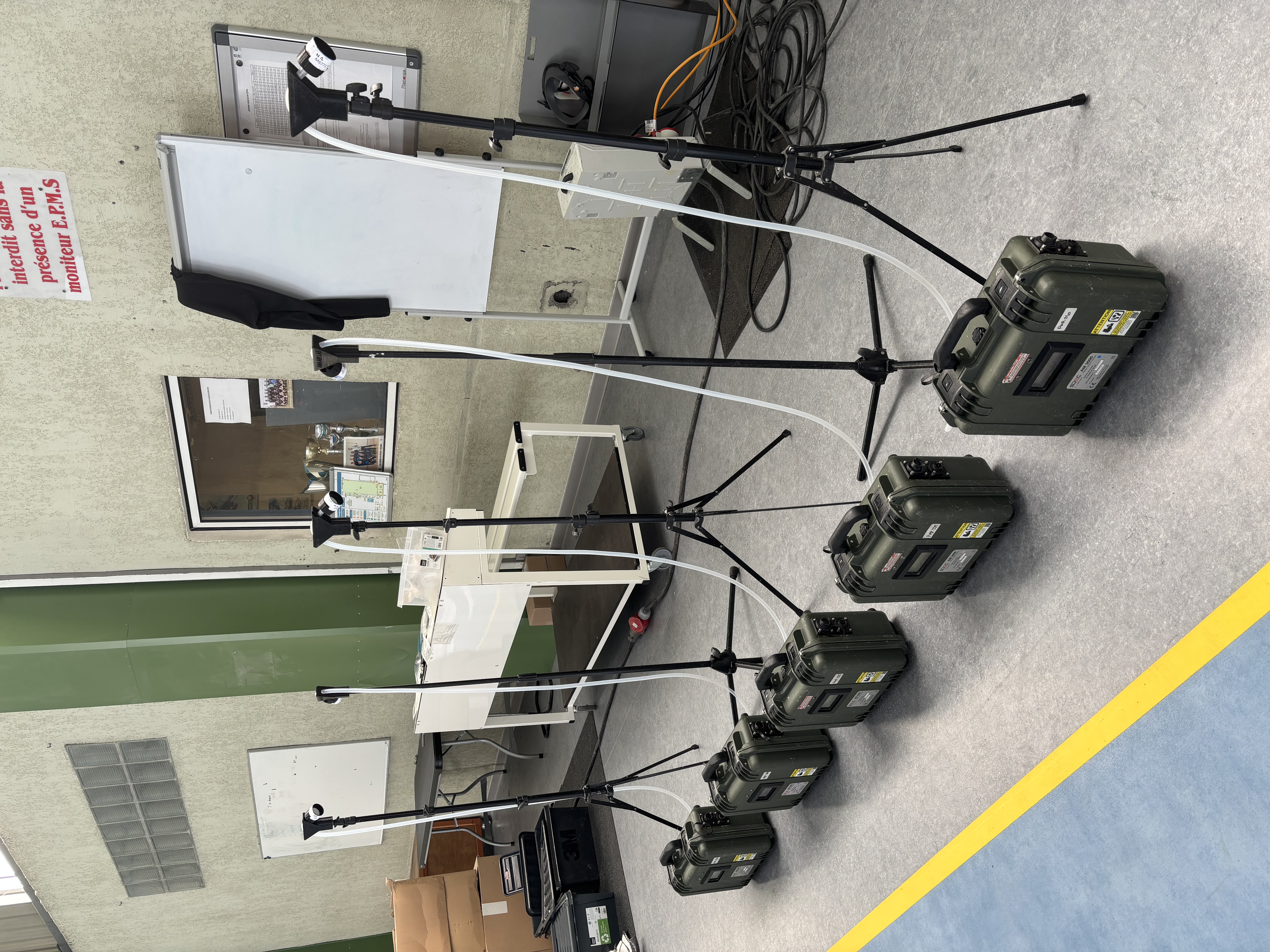 Photo de la réalisation : SURVEILLANCE ENVIRONNEMENTALE EN PHASE DE RETRAIT D’ENDUIT MURAL AMIANTÉ